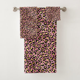 Conception de la série Leopard rose et or 15