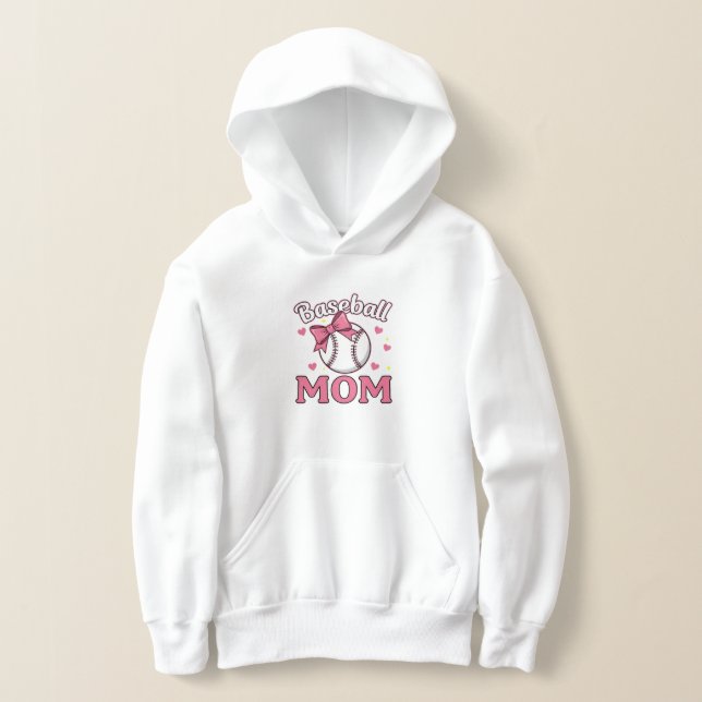 Conception de maman de baseball rose mignonne (Poser)