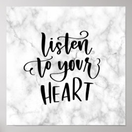 Conception de marbre | Affiche de citation inspira