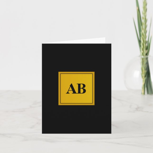 Conception de monogramme doré (Devant)