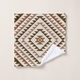 Conception de motif diamant aztéque Brun+Crème