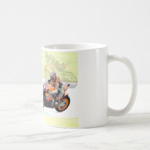 Conception de motocyclette - tasse de poème de