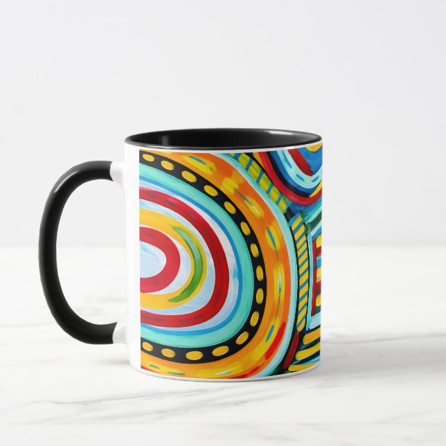 Conception de mug colorée  (Gauche)