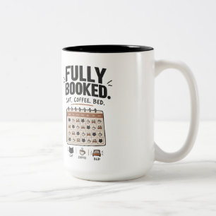 Conception de mug confortable lit café chat complè