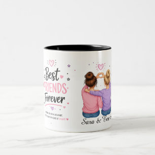Conception de mug personnalisée Meilleurs Amis pou