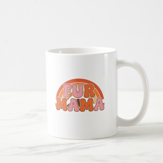 Conception de mug Rétro Fur Mama (Droite)