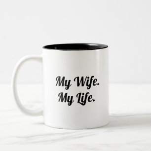 Conception de mug typographique – Ma femme ma vie