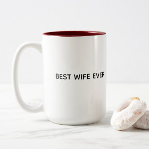 Conception de mug typographique – Meilleure épouse