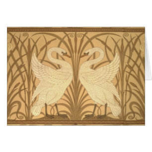 Conception de papier peint de cygne