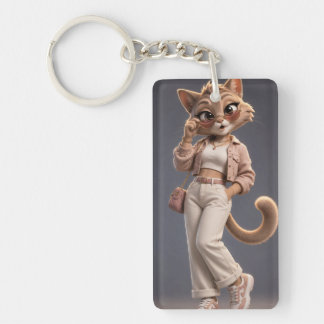 Conception de personnage de chat animé 3D chic et
