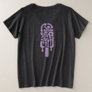 Conception de popsicle surfeuse vintage abstraite