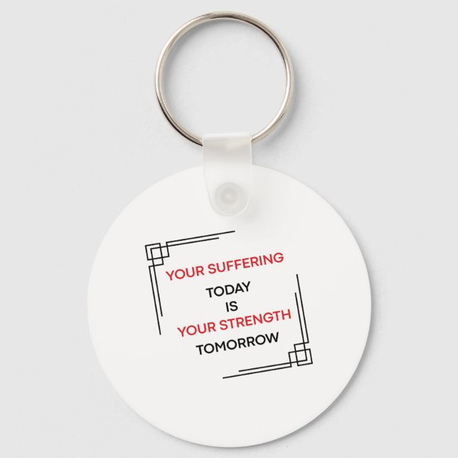 Conception de porte-clés de citation de motivation (Recto)