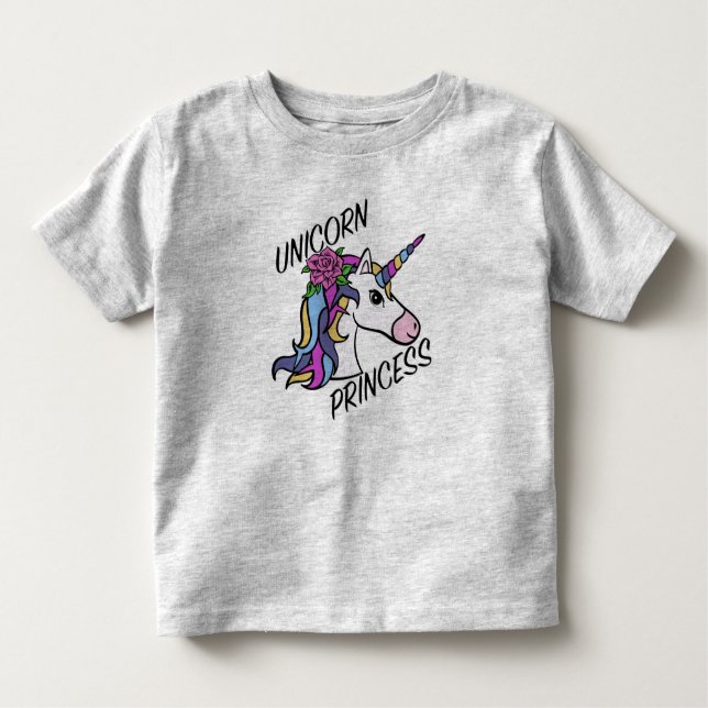 Conception de princesse licorne - T-Shirt en jerse (Devant)