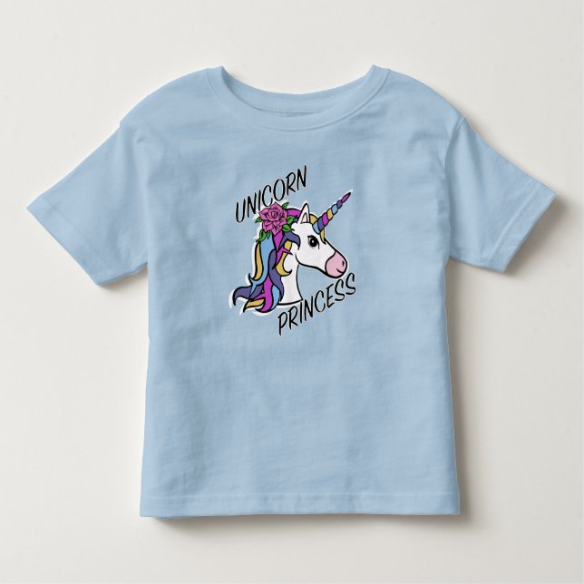 Conception de princesse licorne - T-shirt en jerse (Devant)