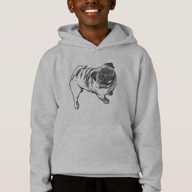 Conception de Pug Heureux Sourire (Devant)