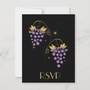 Conception de raisins avec invitations au diamant 