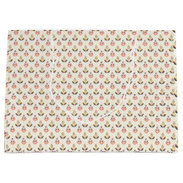 Conception de sac fourre-tout floral avec fond bei