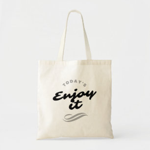 Conception de sacs cabas simples Lettre "Profitez-