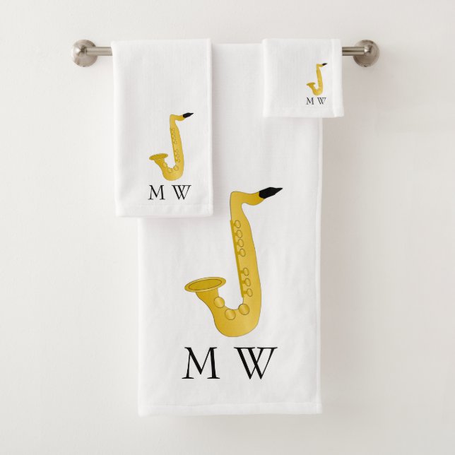 Conception de saxophone monogrammée (En situation)