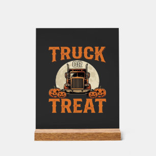 Conception de semi-remorque Halloween Truck or Tre
