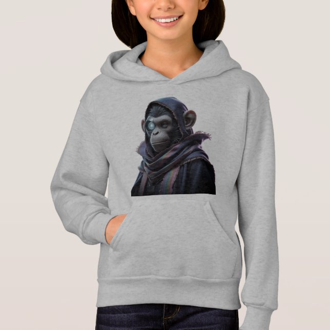 Conception de singe sweat - shirt à capuche enfant (Devant)