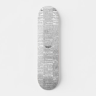 Conception de skateboard de journaux
