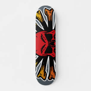 Conception de skateboard de style Mongo