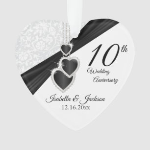 Conception de souvenir de 10e anniversaire de mari