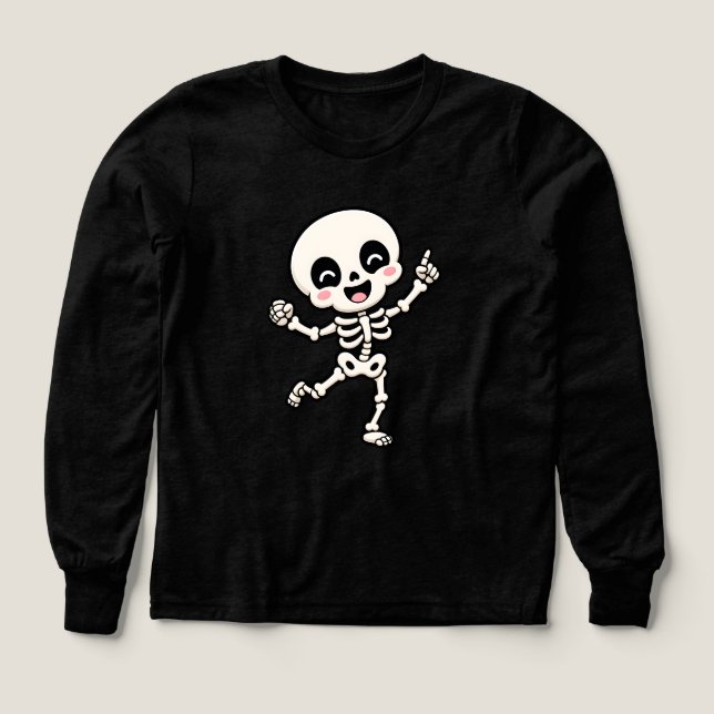 Conception de squelette dansant mignon pour Hallow (Motif recto)