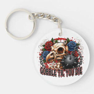 Conception de squelette d'oiseau Gobble Til You Di