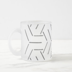 CONCEPTION DE STYLE D'ART EN VERRE FROSÉ MUG
