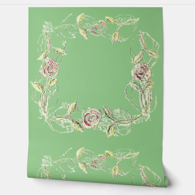 CONCEPTION DE STYLE FLOWER Papier Peint (Déroulement)
