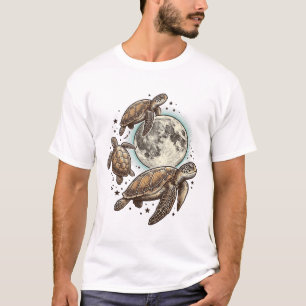 Conception de T-shirt avec gravure vintage de tort