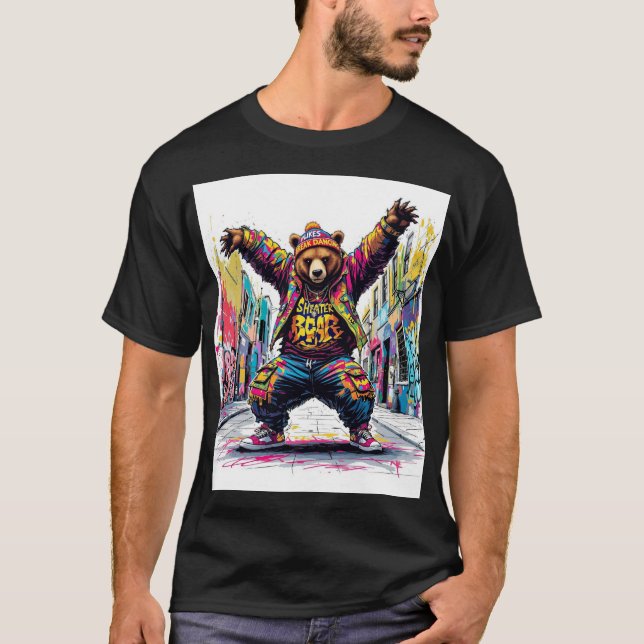 Conception de T-shirt B-Boy Bear  (Devant)