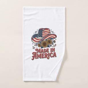 Conception de t-shirt Chapeau de Cowboy Patriotiqu