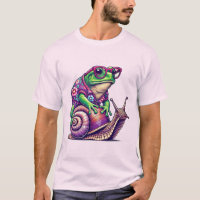 Conception de T-Shirt Crapaud Chevauchant un Escar