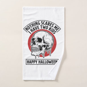Conception de t-shirt de crâne de deux enfants drô
