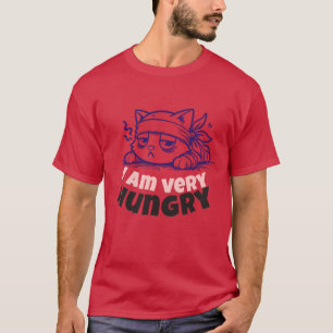 Conception de T-shirt de dessin animé de chat affa