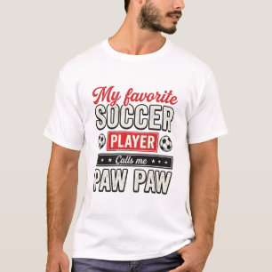 Conception de T-shirt de grand-père joueur de foot