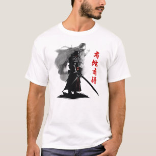 Conception de T-shirt de guerrier samouraï de l'om