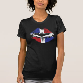 Conception de T-shirt de lèvres de la République