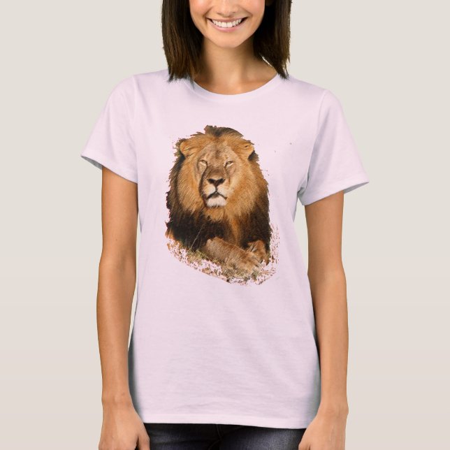 conception de T-shirt de lion dans la mémoire de (Devant)