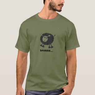 Conception de T-shirt de moutons noirs