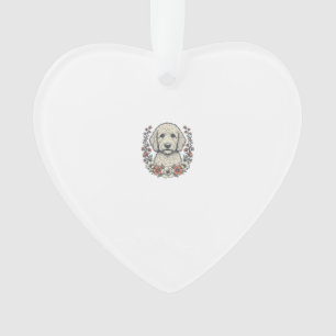 Conception de T-Shirt de portrait de chien bouclé