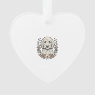 Conception de T-Shirt de Portrait de Chien Bouclé