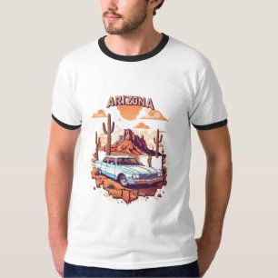 Conception de T-Shirt de Voiture Vintage sur les V