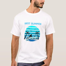 Conception de t-shirt design rétro ambiance estiva