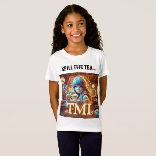 Conception de T-shirt drôle "Spill the Tea".