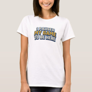 Conception de T-shirt graphique audacieux PAUSED G