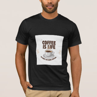 conception de t-shirt le café est une conception d